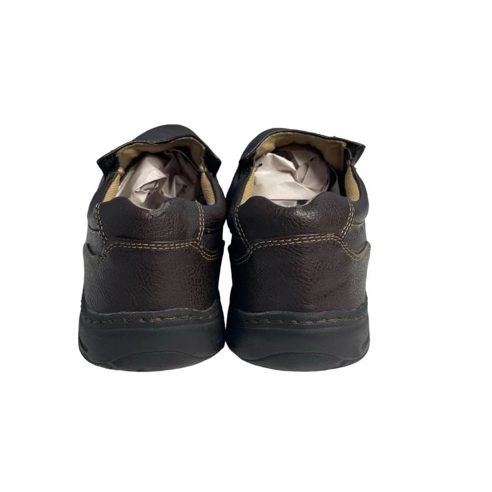 Stone Creek men slide in comfort oxfords size 11.5 leather brown